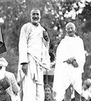 Badshah Khan and Gandhi